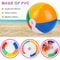 Inflatable Beach Ball Set For Kids Colorful Pool Party Water Play Toy 3