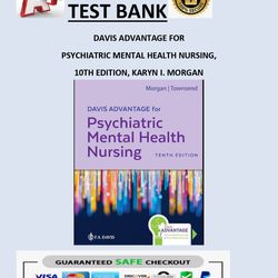 DAVIS ADVANTAGE FOR PSYCHIATRIC MENTAL HEALTH NURSING, 10TH EDITION, KARYN I. MORGAN