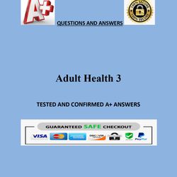 Adult Health 3