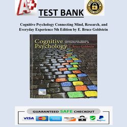Cognitive Psychology Connecting Mind, Research, and Everyday Experience 5th Edition by E. Bruce Goldstein