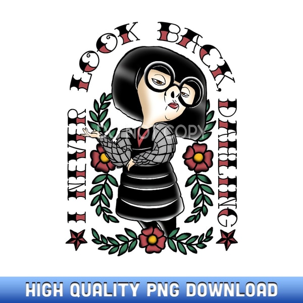 Disney Pixar Incredibles Edna Tattoo Style - Instant Access | Inspire ...