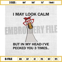 silly goose embroidery