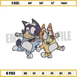 bingo and bluey embroidery png