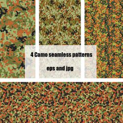 Flecktarn style camouflage pattern