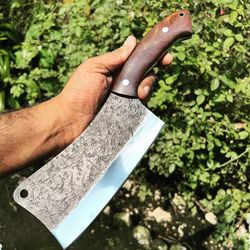 hand forged cleaver knife meat slicing cleaver vegetables gifts bbq cleaver birt
