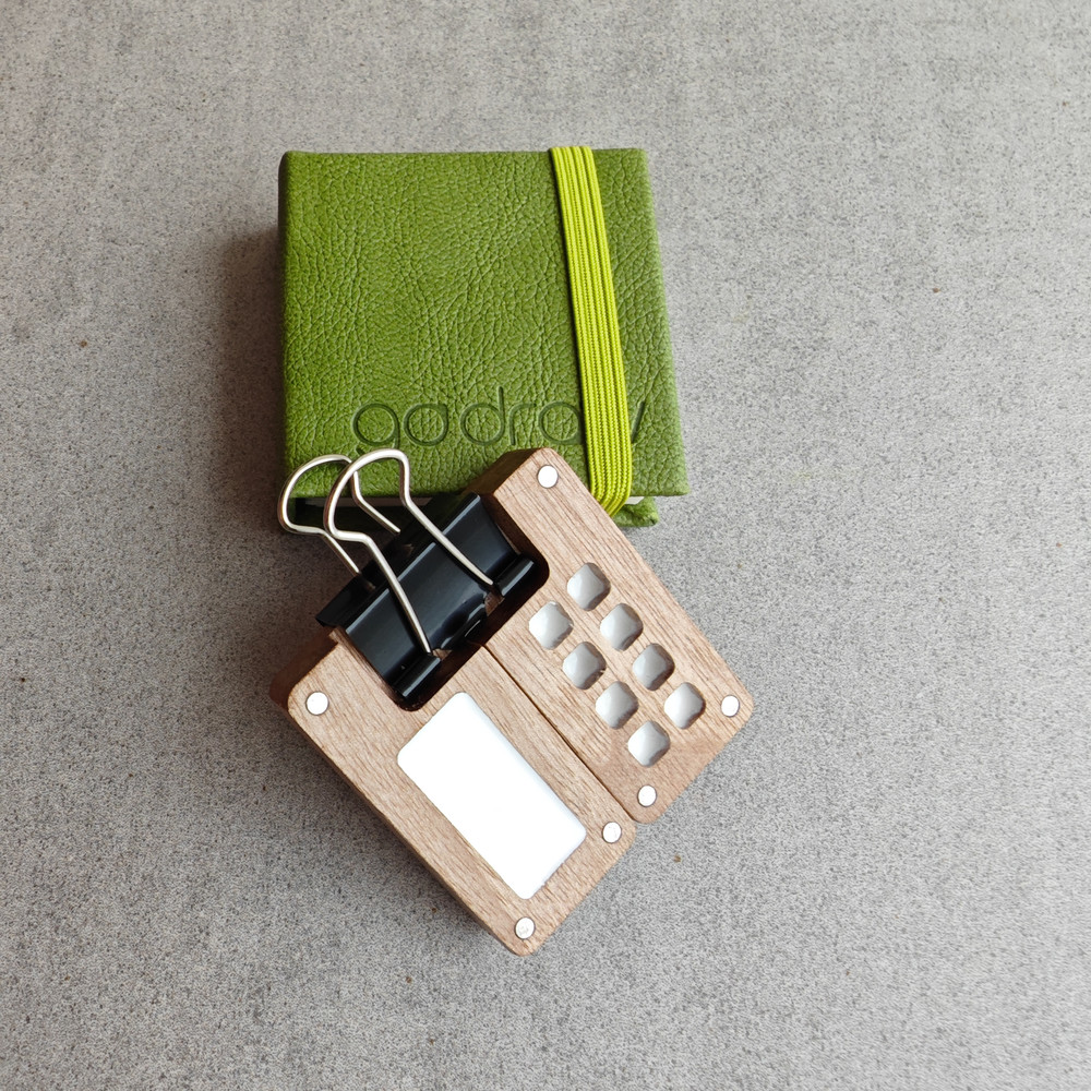 Mini Wooden Watercolor Palette 8 Cells For Colors With Tiny Sketchbook 11