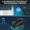Rechargeable Wireless USB Gaming Mouse Backlit RGB Optical DPI Levels 8