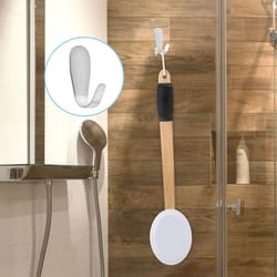 lotion applicator with long handle, back massager for even lotion application & skin cream