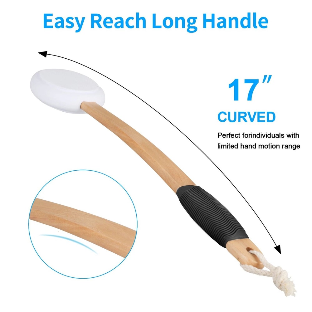 Lotion Applicator With Long Handle Back Massager For Even Lotion Application Skin Cream 5