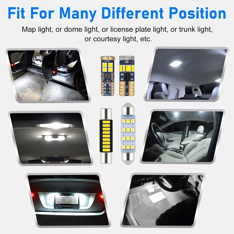 LED Interior Lights White 12 Bulb Kit 2