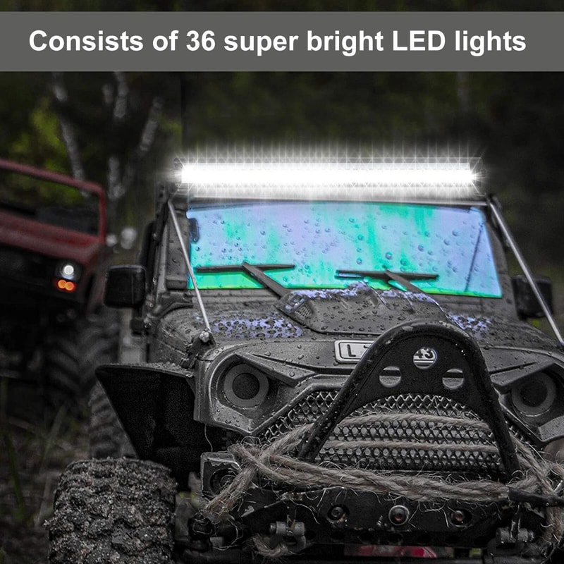 HighPerformance Roof Mount Light Bar Super Bright LED Low Power For RC Crawlers 6