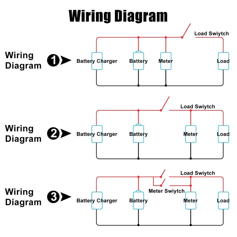 Digital Voltage Monitor Waterproof LCD Battery Status Meter 5
