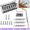 High Gloss Chrome Tremolo Bridge Set With Adjustable Saddles For Stratocaster 1