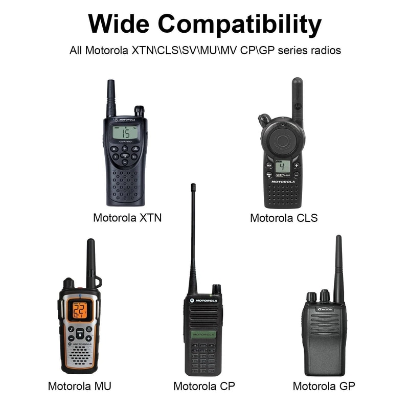 Earpiece PTT Mic Headset Clear Sound Comfortable And Adjustable For TwoWay Radios 6