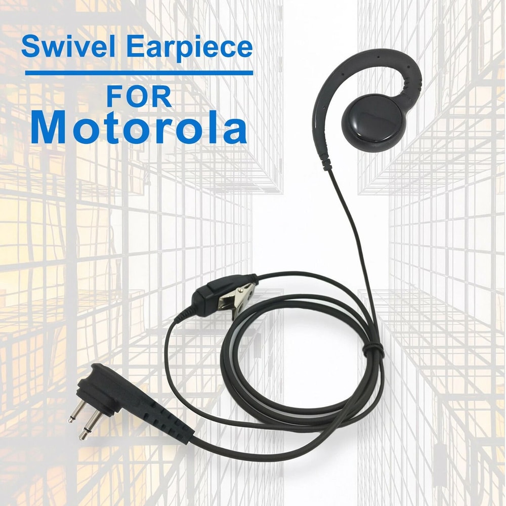 Earpiece PTT Mic Headset Clear Sound Comfortable And Adjustable For TwoWay Radios 7