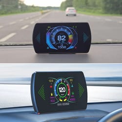 digital gauge head up display with speedometer, rpm, voltage & fuel monitoring
