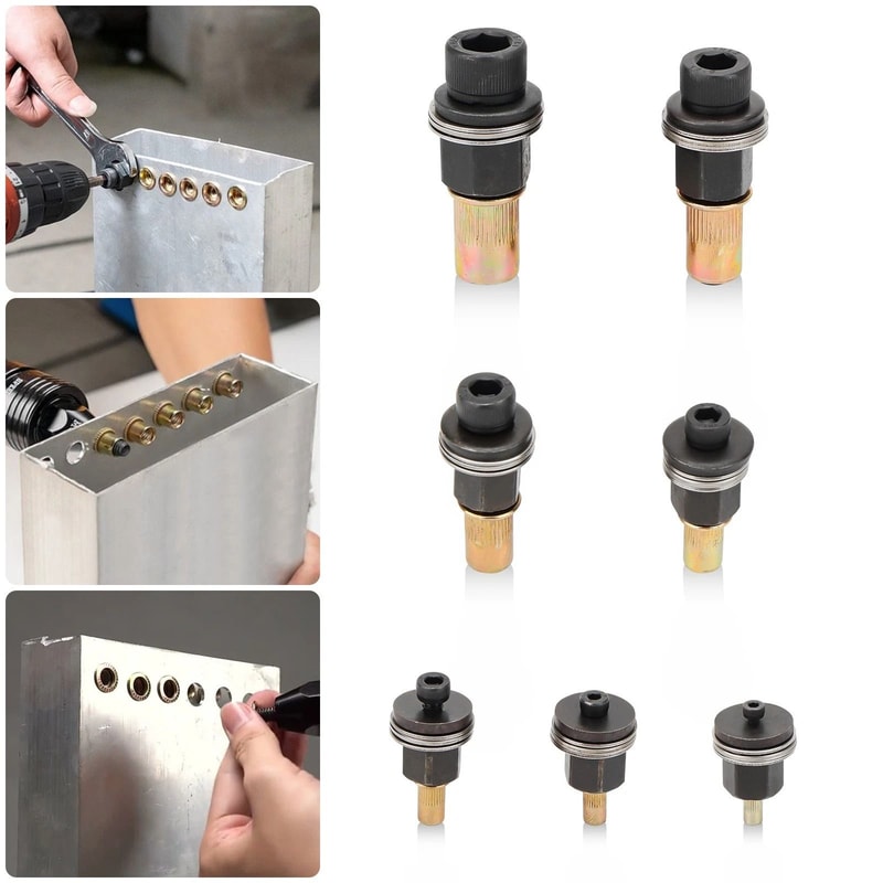 Carbon Steel Manual Rivet Tool Kit Nutsert Kit 6