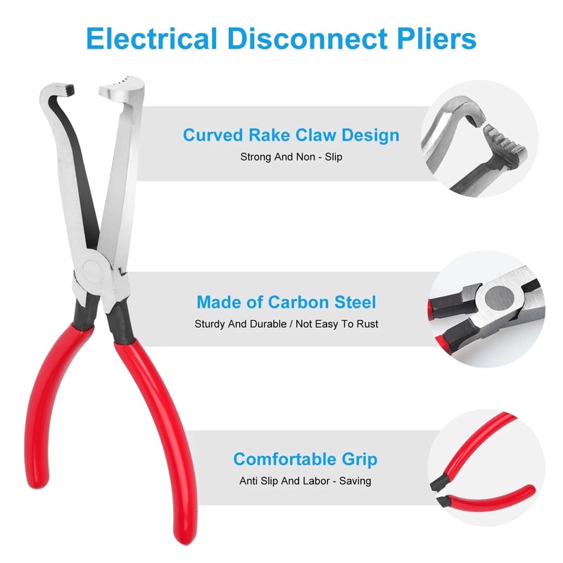 Automotive Disconnect Tool Kit Electrical Plier Connector Separator Car Connector Removal Tool 6