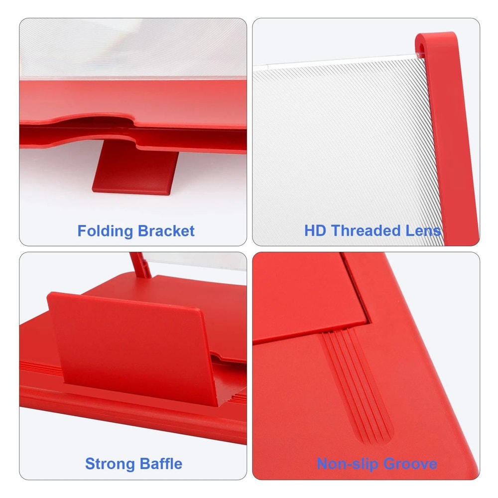 HD Screen Magnifier Foldable Mobile Phone Amplifier With Eye Protection 2