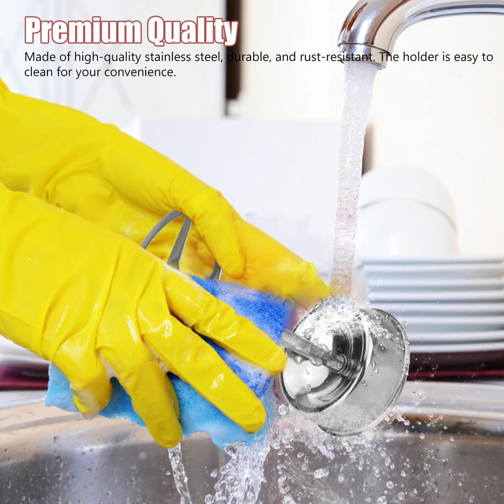 Stainless Steel Toothbrush Holder Freestanding Bathroom Storage Stylish Toothpaste Stand SpaceSavin 4