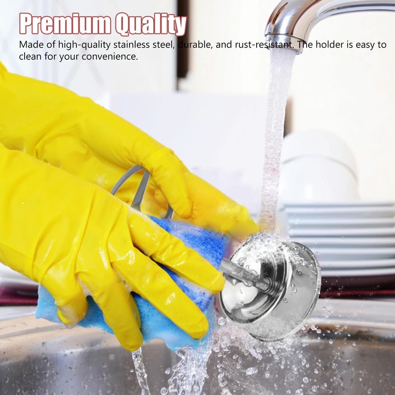 Stainless Steel Toothbrush Holder Freestanding Bathroom Storage Stylish Toothpaste Stand SpaceSavin 4