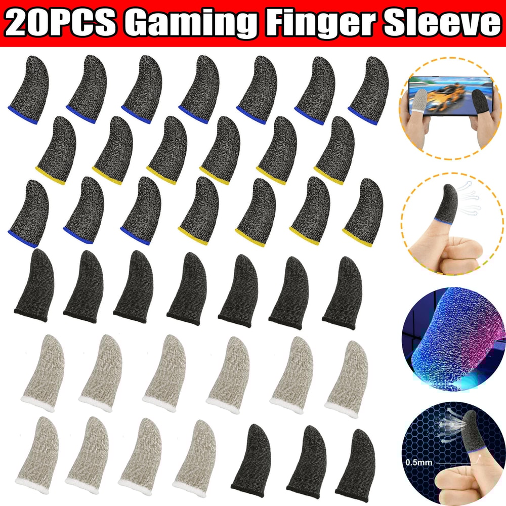 PUBG Gaming Finger Sleeves Sweatproof Game Controller Mobile Gloves For Smartphones And Tablets 4