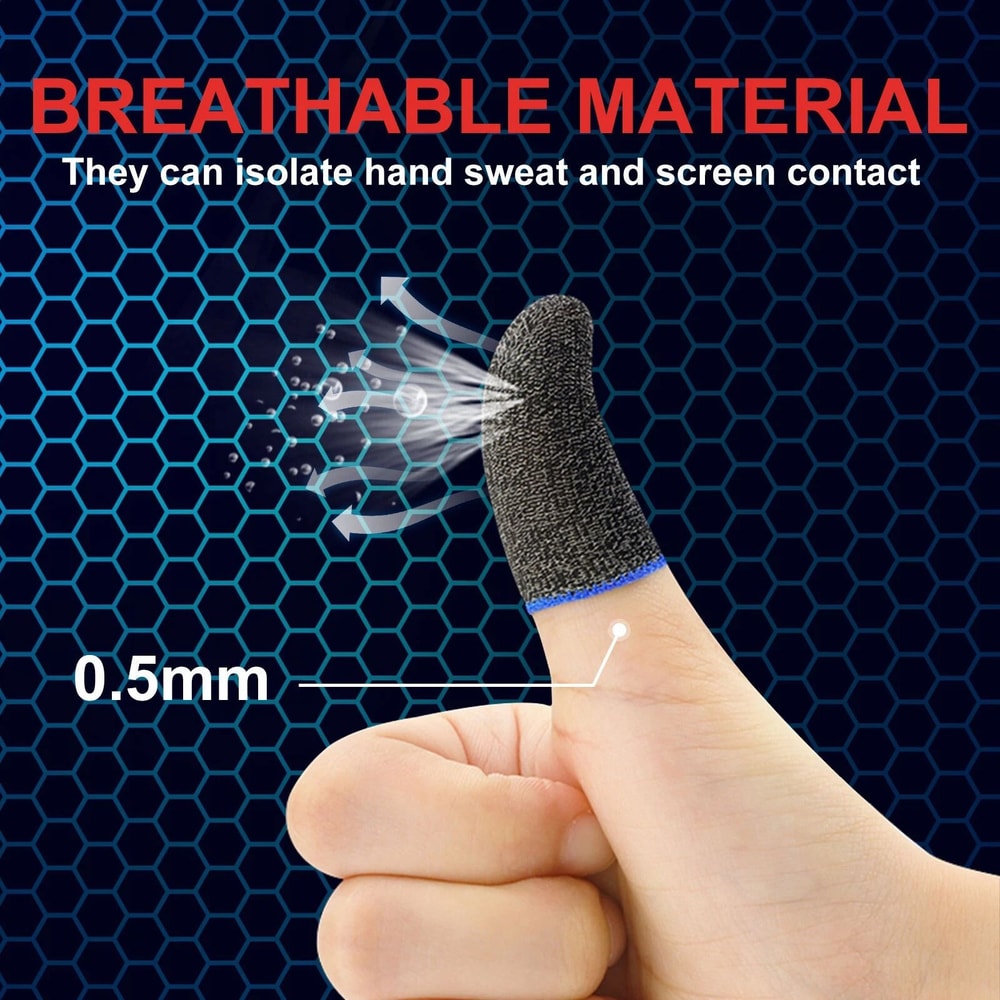 PUBG Gaming Finger Sleeves Sweatproof Game Controller Mobile Gloves For Smartphones And Tablets 8