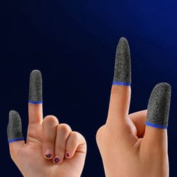 pubg gaming finger sleeves, sweatproof game controller mobile gloves for smartphones and tablets