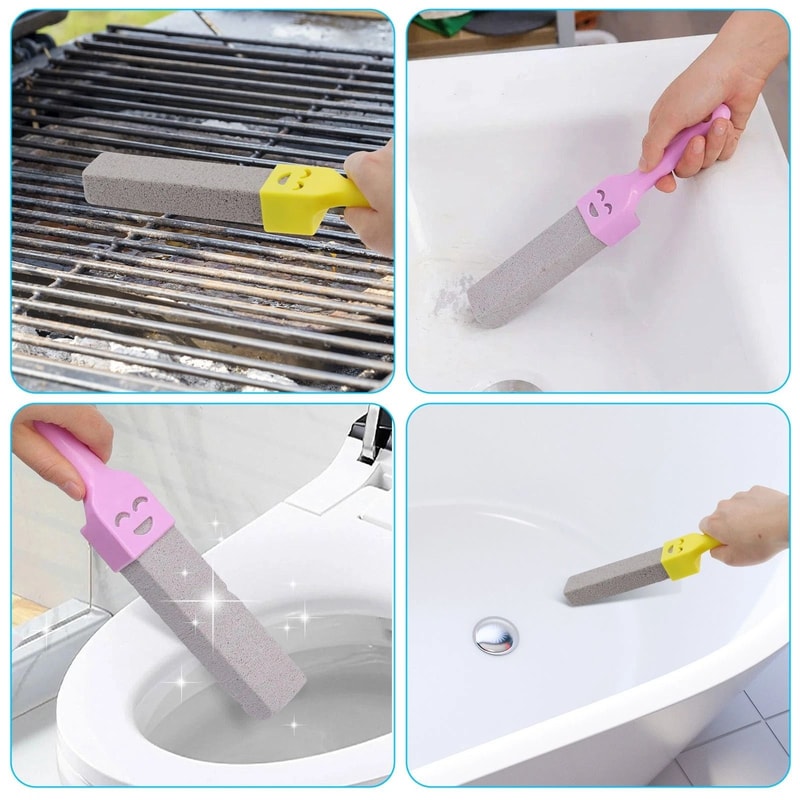 Pumice Stone Toilet Cleaner Hard Stain Remover With Heavy Duty Handle 1