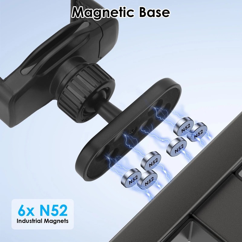 Adjustable Magnetic Phone Holder For Gym Golf Cart Fitness Equipment 5