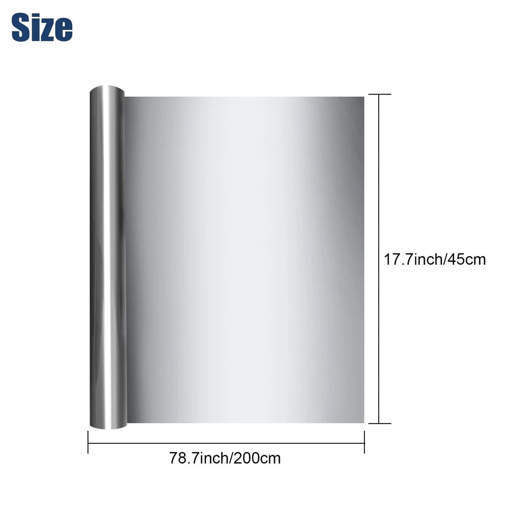 Heat Control Mirror Window Film Privacy Tint UV Reflective Sun Protection 2