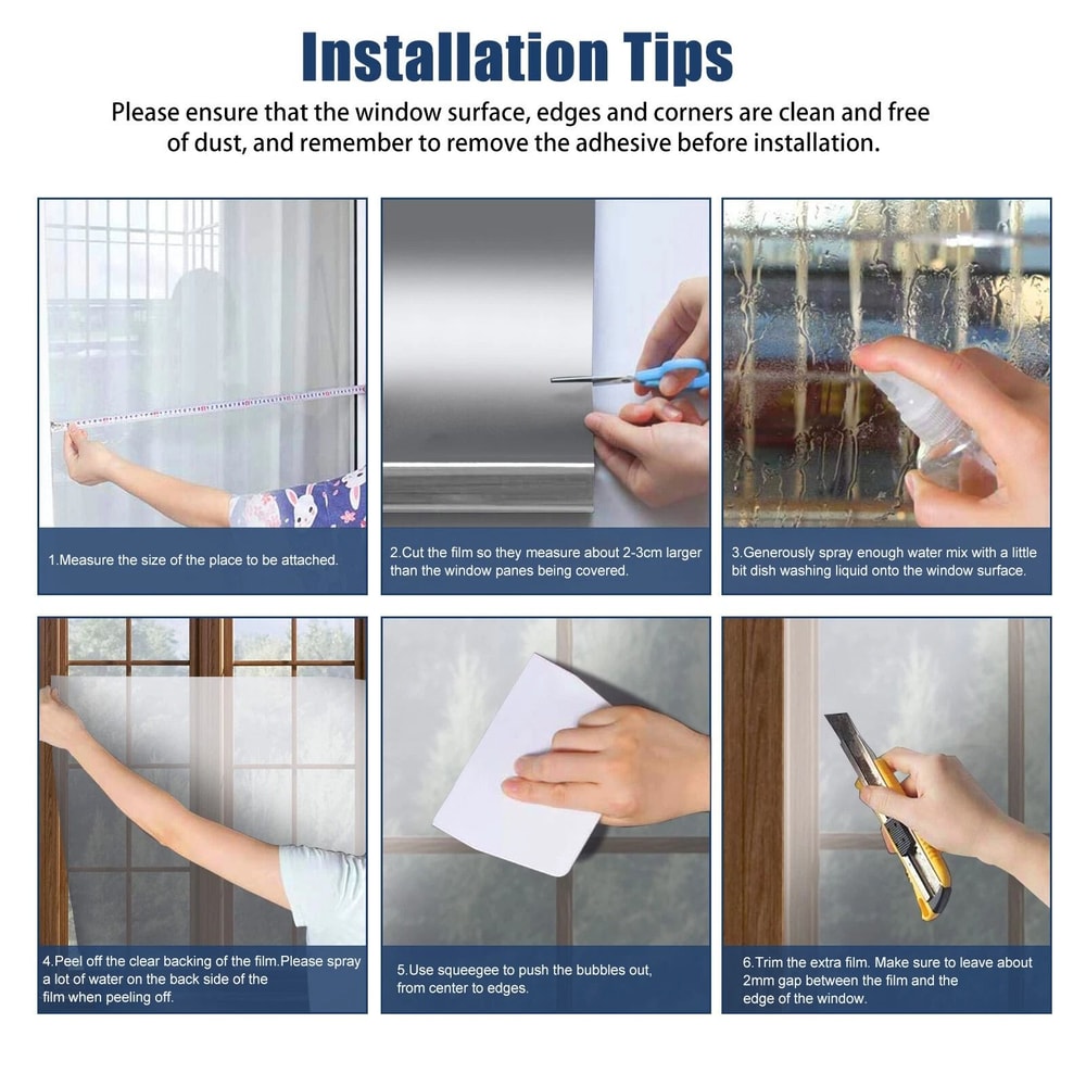 Heat Control Mirror Window Film Privacy Tint UV Reflective Sun Protection 3