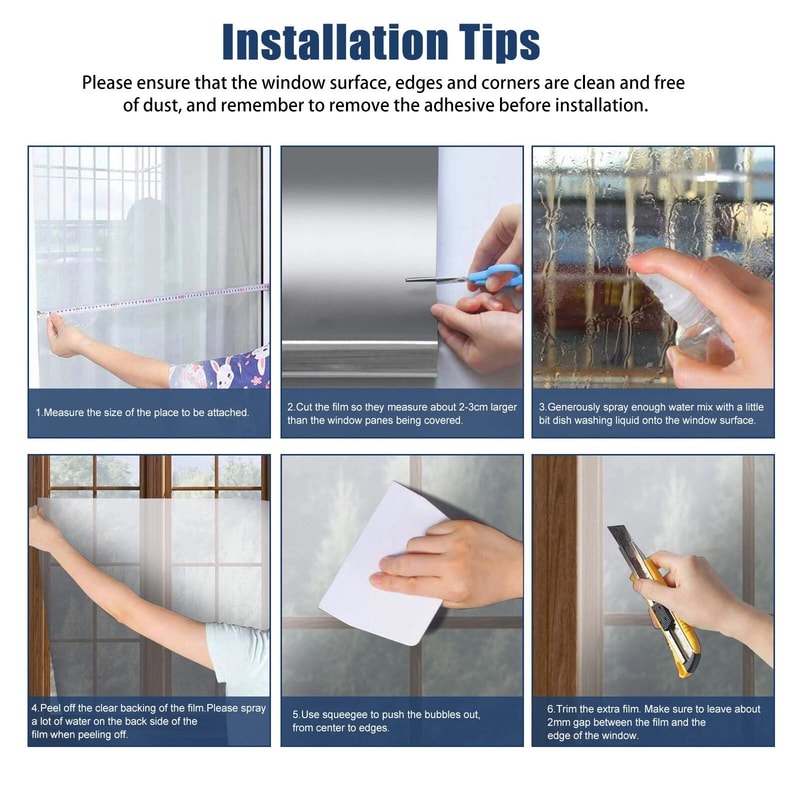 Heat Control Mirror Window Film Privacy Tint UV Reflective Sun Protection 3