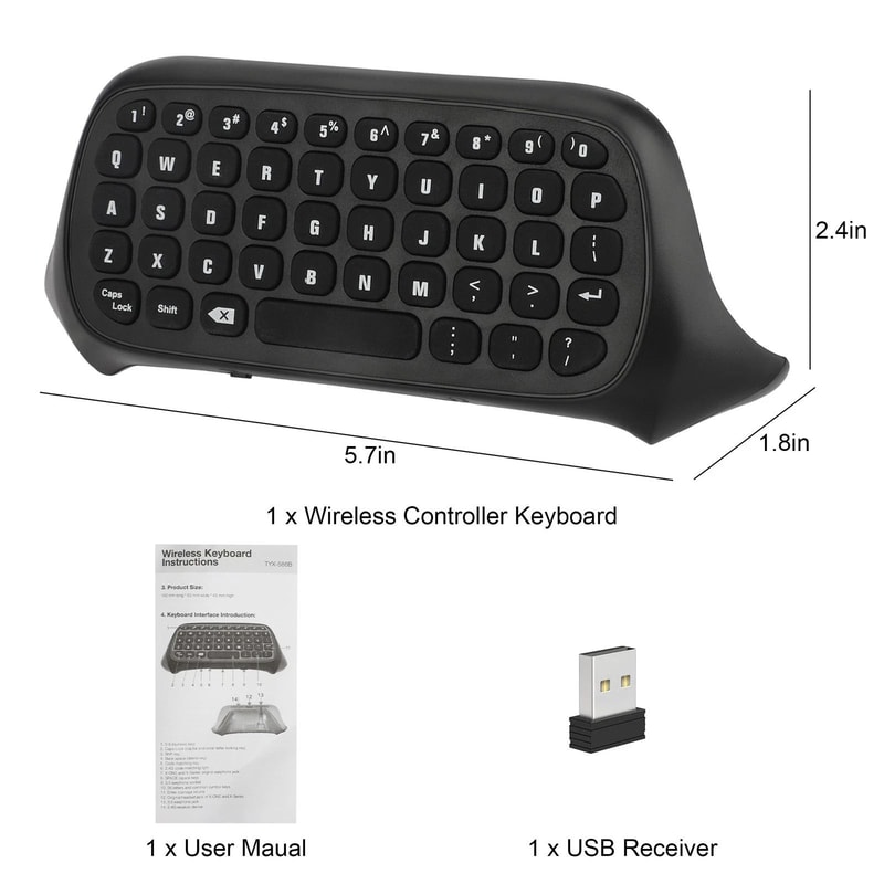 Wireless Keyboard Chatpad Game Controller Text Chat 1