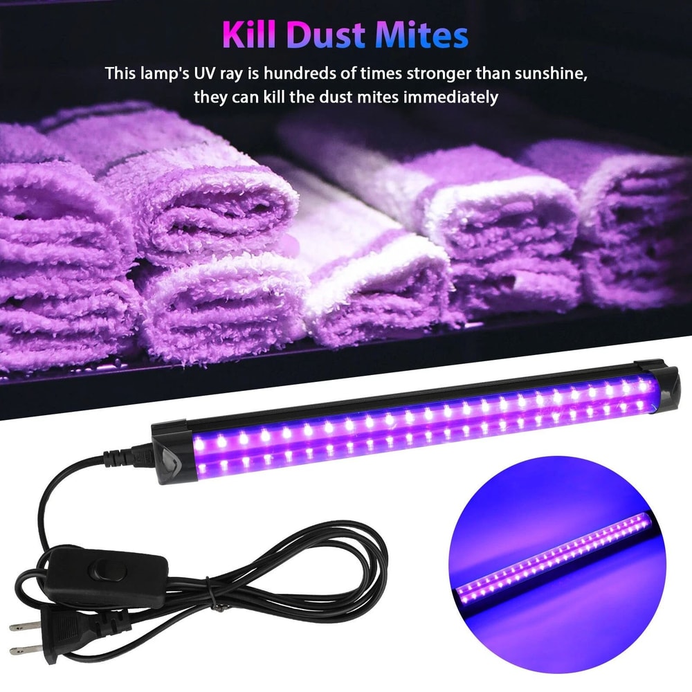 Ultraviolet LED Black Light UV Strip Lamp Bar Fixtures Party Lighting Plugin Strip 7