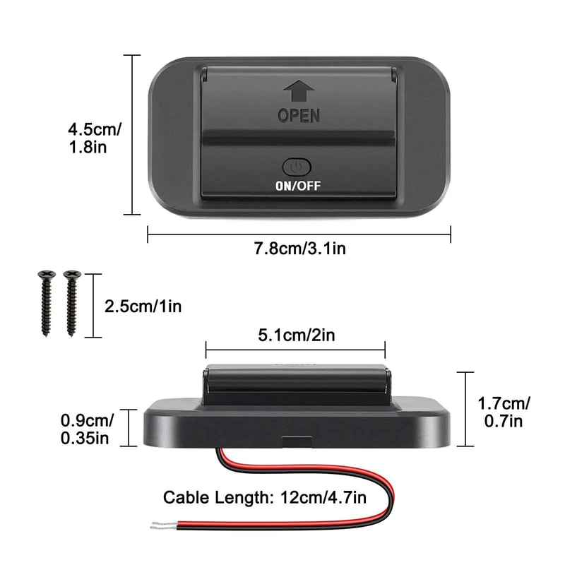 USB Car Outlet Fast Charger Dual USB PD Port With OnOff Switch 3