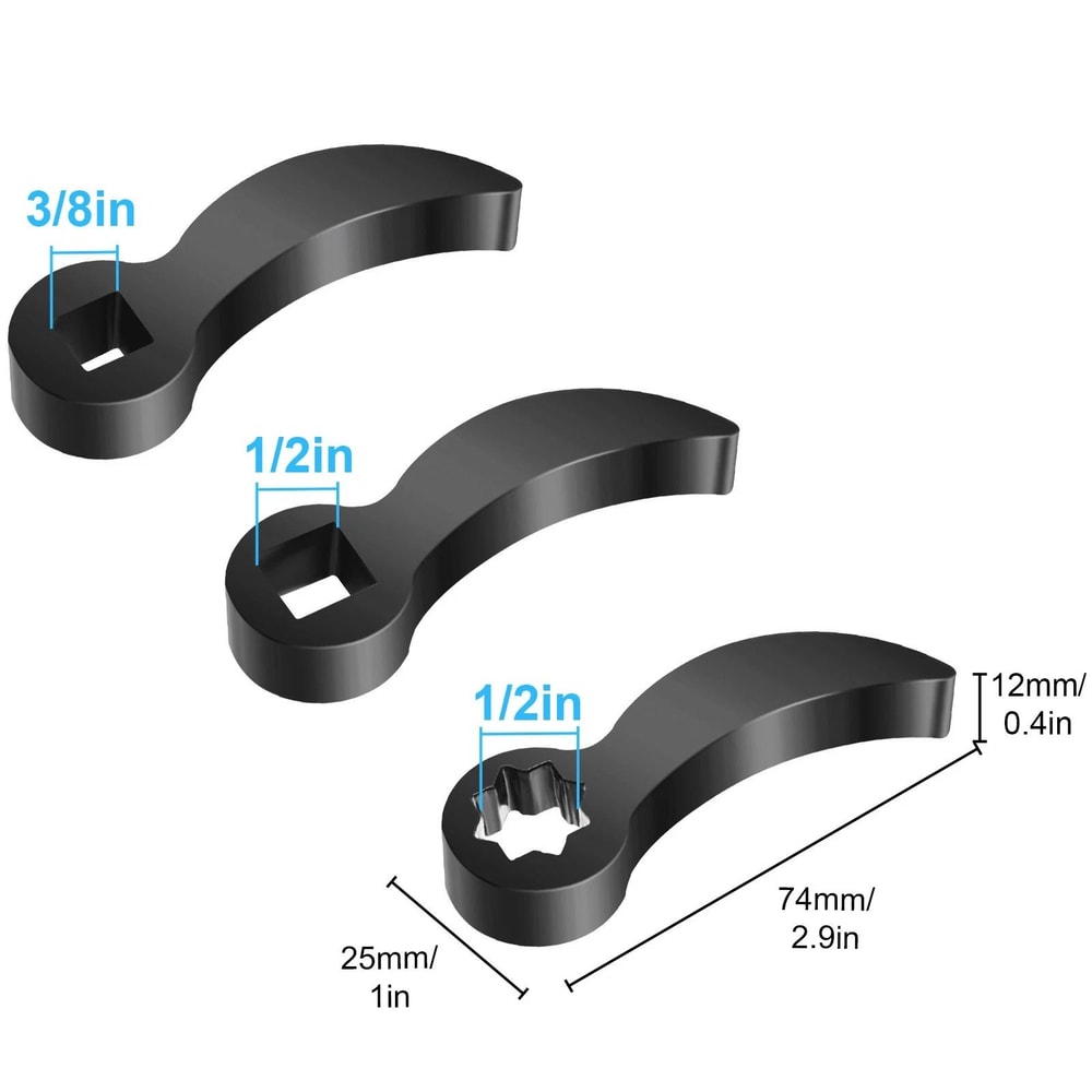 MultiAngle Pry Bar Adapter HighStrength Carbon Steel Flexible Leverage 6