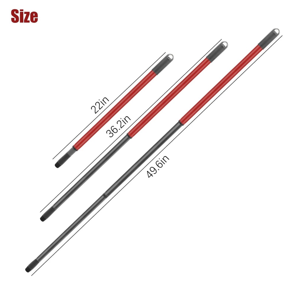 Compatible Handle Replacement Long Telescopic Spin Mop Pole Adjustable 1