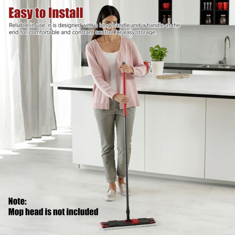 Compatible Handle Replacement Long Telescopic Spin Mop Pole Adjustable 5