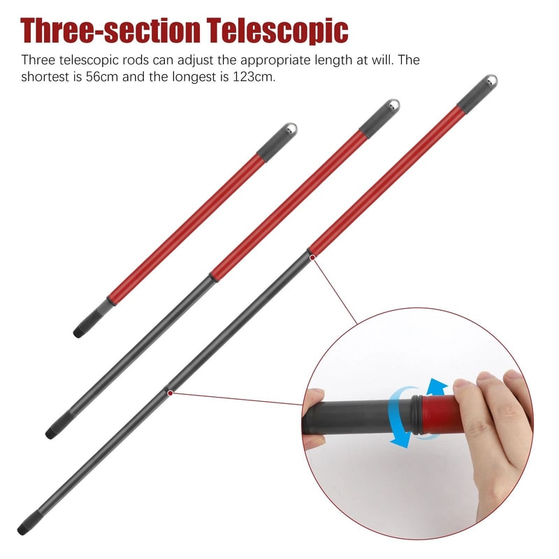 Compatible Handle Replacement Long Telescopic Spin Mop Pole Adjustable 6