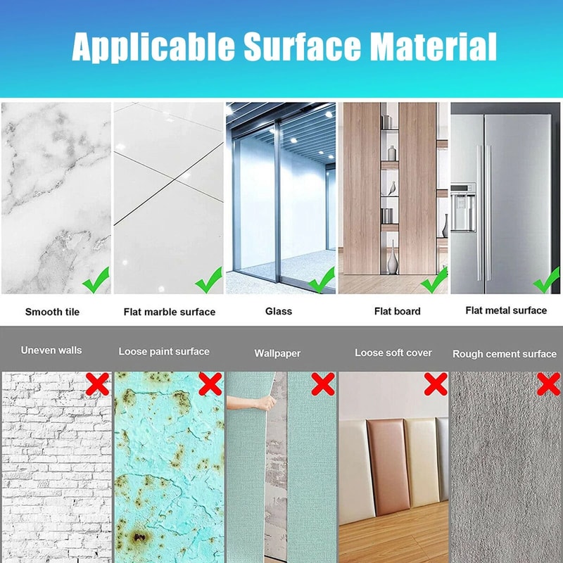 Reflective Wall Sticker Film Mirror Sheets Self Adhesive Peel And Stick Tiles For Home Decor 2