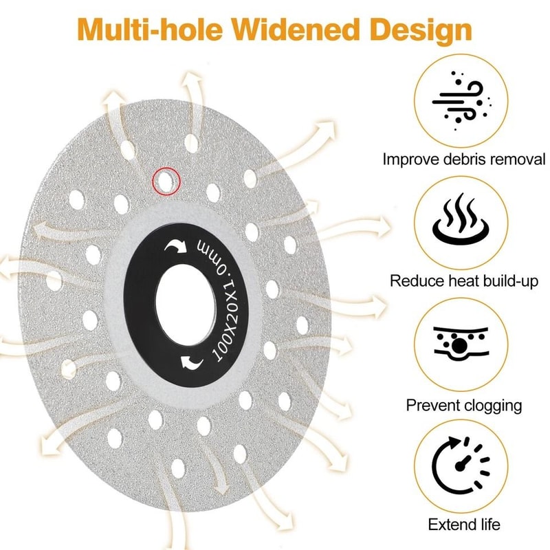 Diamond Tile Cutting Saw Blade Rock Slab Grinding Disc MultiSurface Use 4