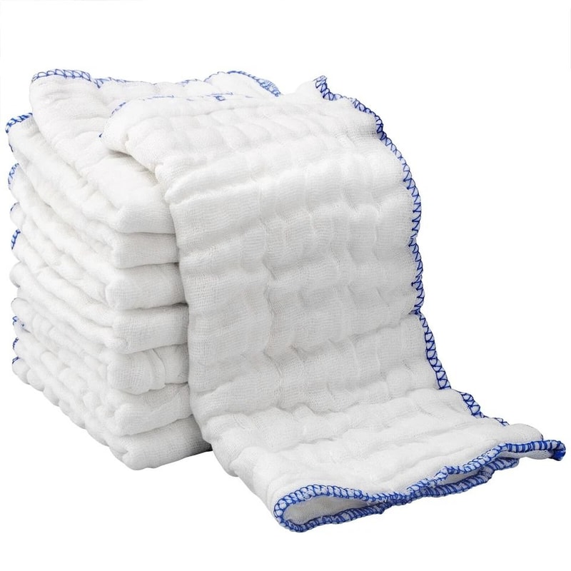 Cotton Kitchen Towels Super Absorbent Washing Rags NonAbrasive Dish Cloths For Cooking Cleaning 2