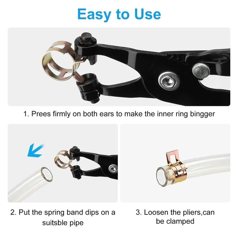 Durable Adjustable Hose Clamp Kit 80Piece Assortment For Automotive And Plumbing 3