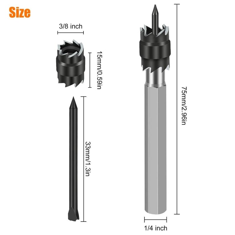 Rotary Spot Weld Cutter Bits Double Sided Remover Drill HighSpeed Steel Tool For Stainless Steel Al 1