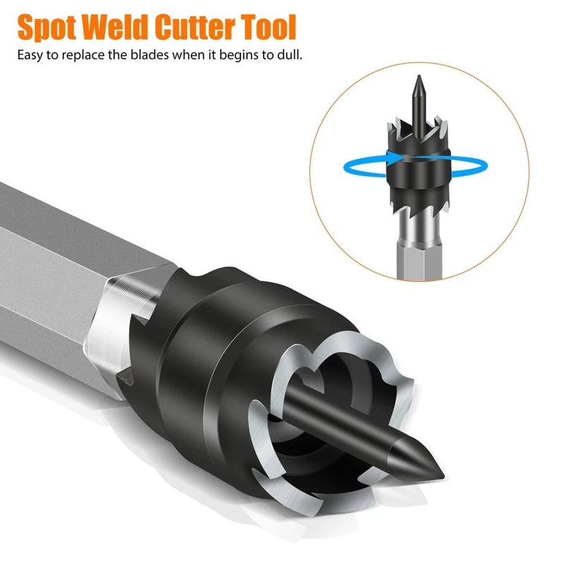 Rotary Spot Weld Cutter Bits Double Sided Remover Drill HighSpeed Steel Tool For Stainless Steel Al 4