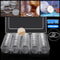 Clear Coin Holder Capsules Case For Coins Durable Storage Box 5