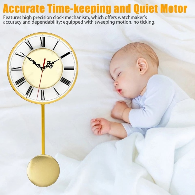 DIY Silent Wall Clock Movement Kit Pendulum Swing Mechanism Repair Parts For Home Projects 5