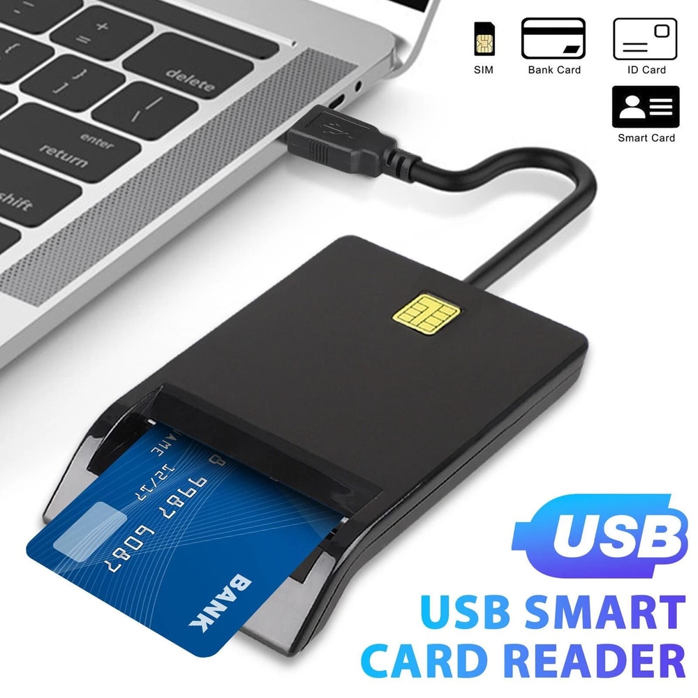 Military Common Access Card Reader USB Smart Chip Bank Credit Smart Card Compatible 1