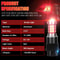 LED Red Strobe Tail Blinking Bulbs For Brake Light Warning Safety 7